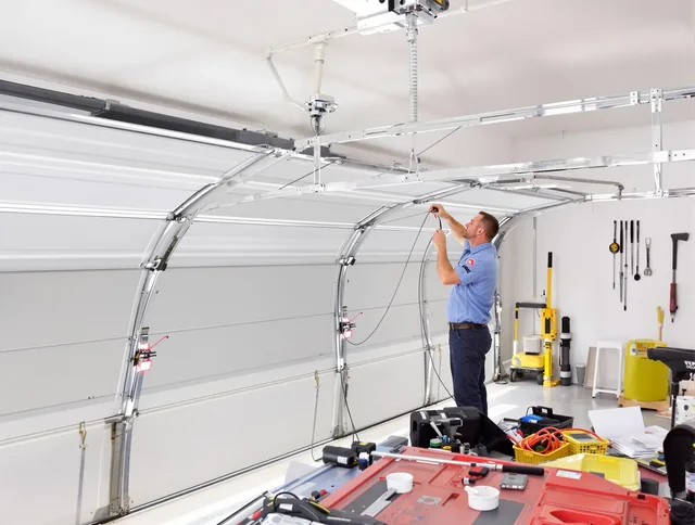 Garage door cable repair service by Brea Garage Door Repair in Brea