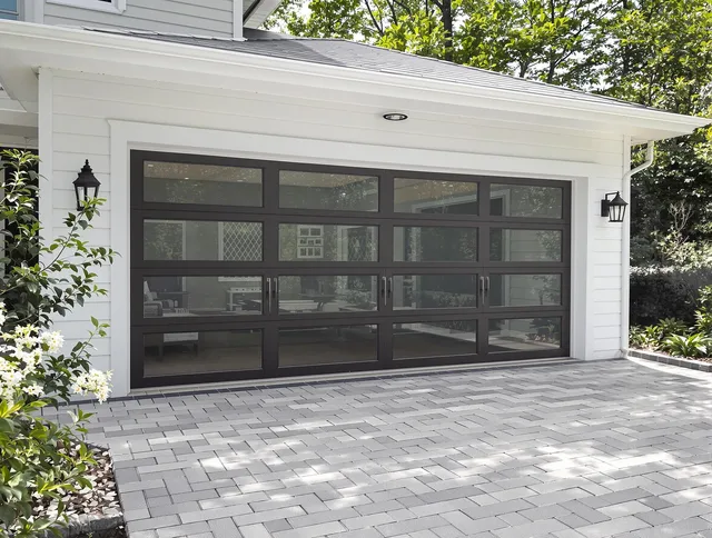 Brea Garage Door Repair design specialist presenting custom garage door options to Brea homeowner