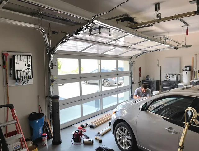 Garage door noise reduction service by Brea Garage Door Repair in Brea