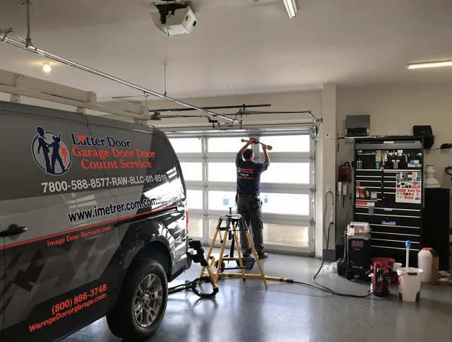 Brea Garage Door Repair team performing same-day garage door repair in Brea