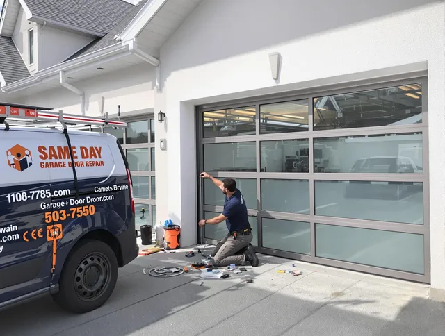 Same-day garage door repair service by Brea Garage Door Repair in Brea